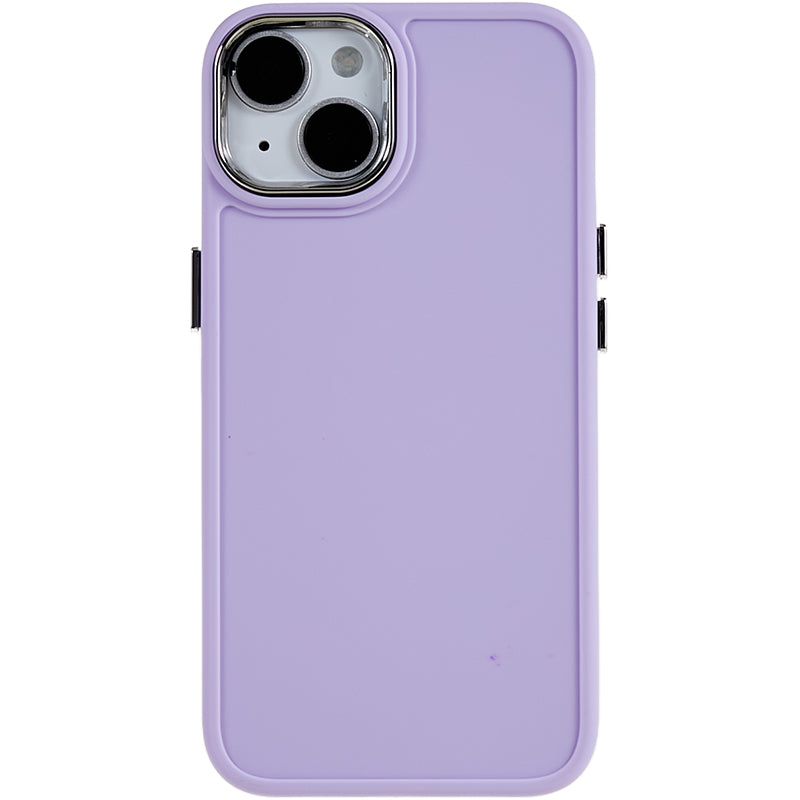 Soft TPU Case for iPhone 14 Anti-drop Phone Cover with Metal Lens Frame Metal Button Cover Soft TPU Case for iPhone 14 Anti-drop Phone Cover with Metal Lens Frame Metal Button Cover